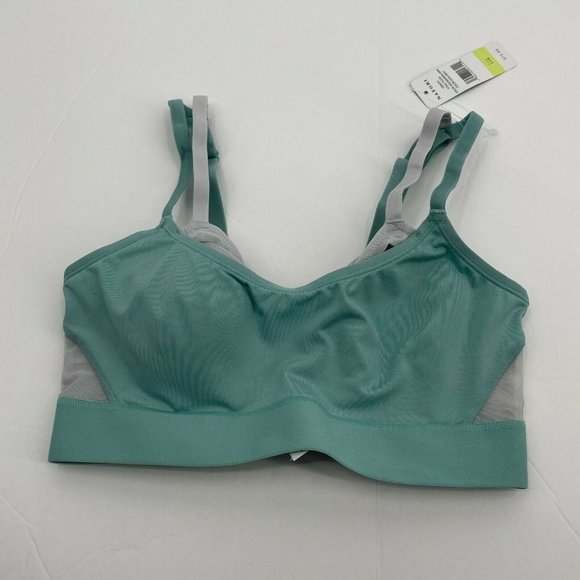 Natori Gravity Bra 32B Womens Aquamarine Mink Sports Underwire Bra Athletic - Picture 1 of 8